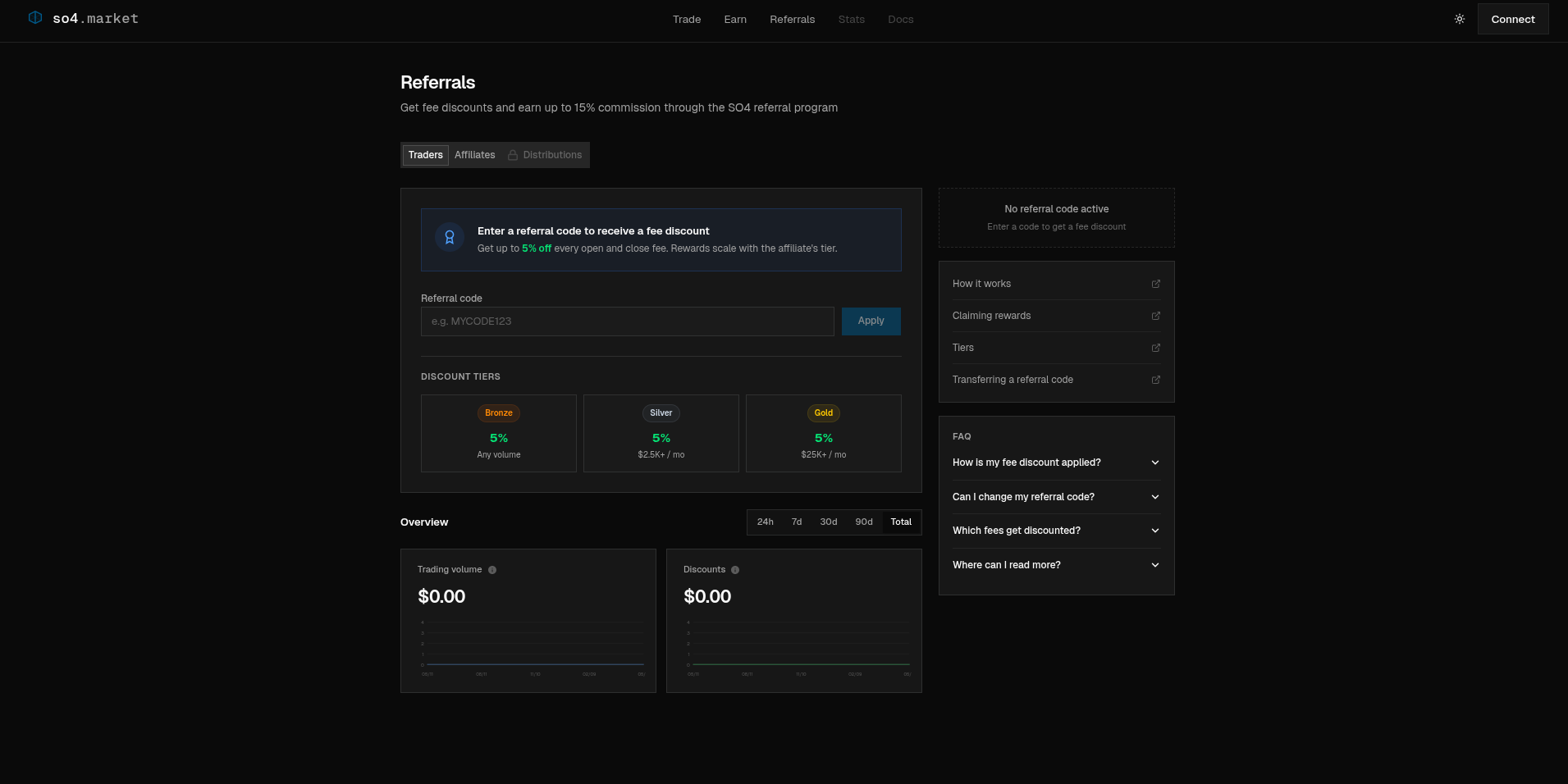 Referrals page